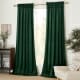 nicetown custom moss green velvet curtains