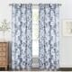 nicetown custom blue watercolor print patterned grommet curtains