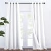 nicetown custom pure white 3 layer soundproof thermal insulated blackout curtains
