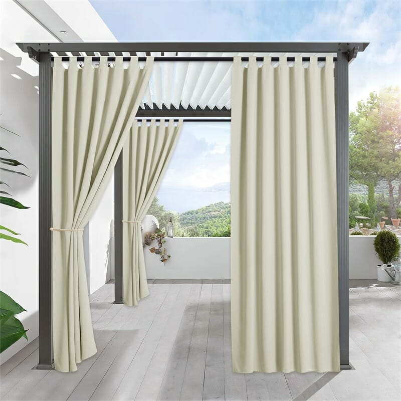 nicetown beige pergola curtains