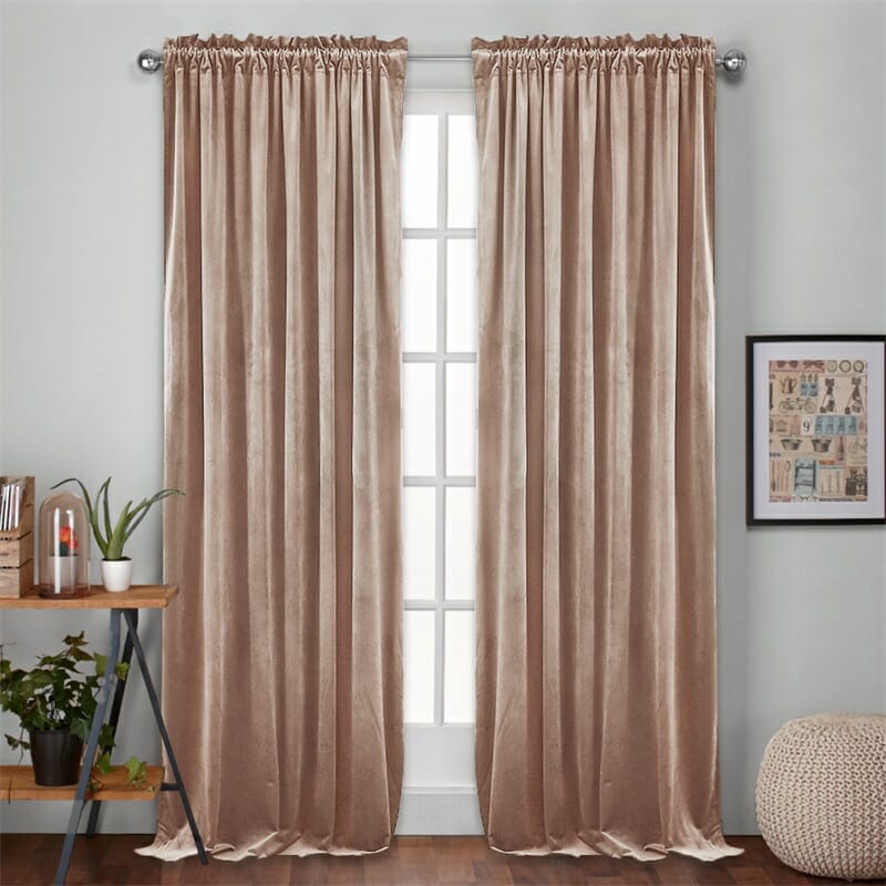 nicetown cream velvet curtains