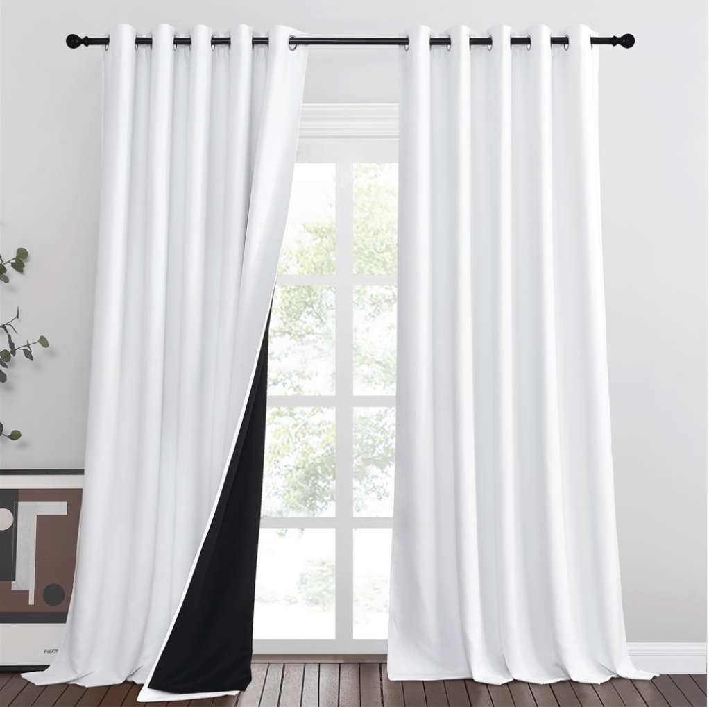 nicetown Custom Grommet Full Shading Curtains 2 Layers Blackout Curtains