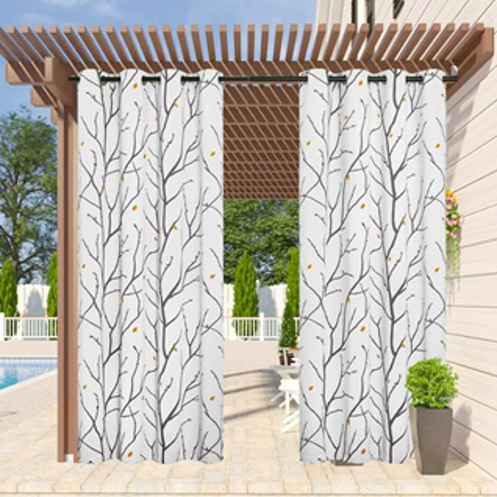 nicetown outdoor patterned curtains
