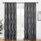 nicetown custom gray foil print patterned blackout curtains